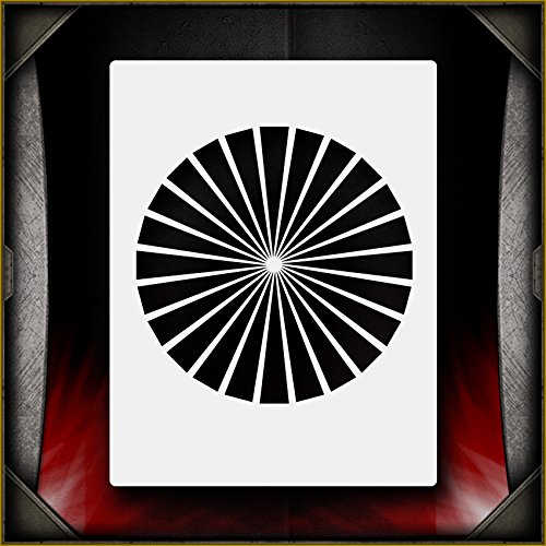 Burst AirSick Airbrush Stencil Template