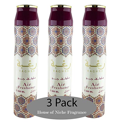 Ragha 300ml | Variety of Arabic Air Fresheners | Incense for Interior (3 Pack)