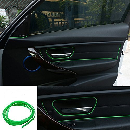 5M Flexible Trim for DIY Automobile Car Interior Exterior Moulding Trim Decorative Line Strip (Green)