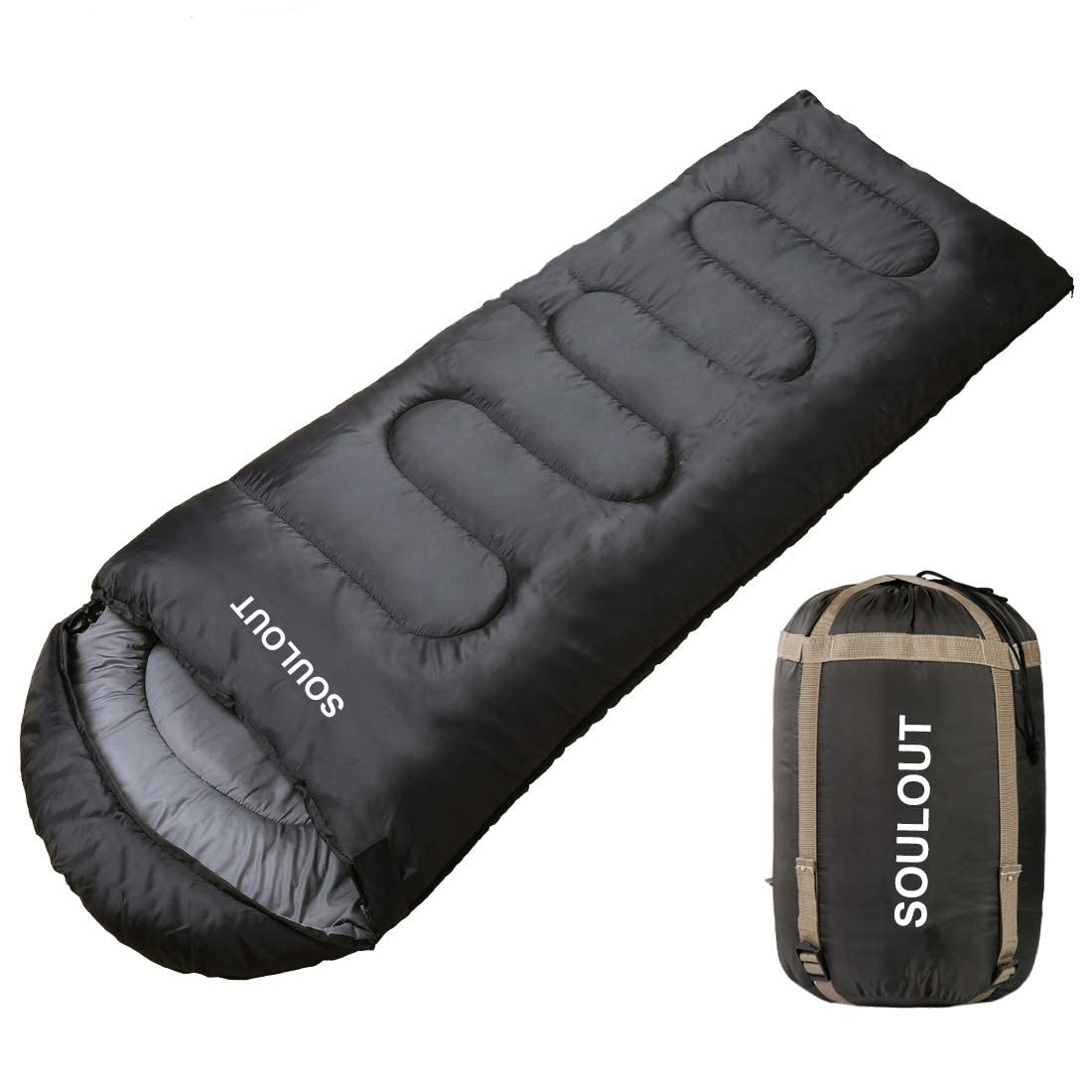 Sleeping Bag,3-4 Seasons Warm Cold Weather Lightweight, Portable, Waterproof Sleeping Bag with Compression Sack for Adults & Kids - Indoor & Outdoor: Camping, Backpacking, Hiking