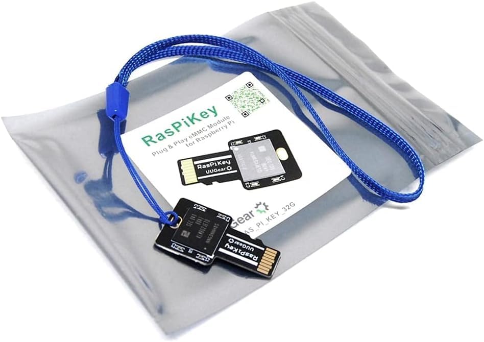 sb componentsRasPiKey: Plug And Play EMMC Module For Raspberry Pi, Pre-installed Raspbian with SSH and WiFi Connectivity (32GB)