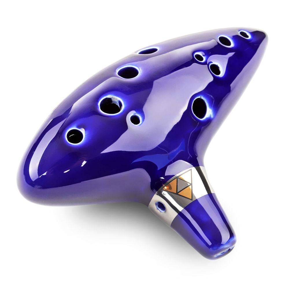 12 Hole Ocarina Ceramic Alto C Legend of Zelda Ocarina Flute Blue Instrument