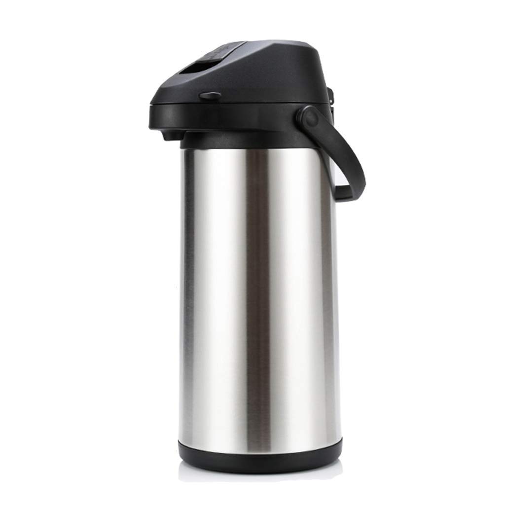 Stainless Steel Thermal Coffee Carafe Stainless Steel - Heavy Duty 24 Hour Heat Retention Large Capacity Lever Action Water & Beverage Dispenser