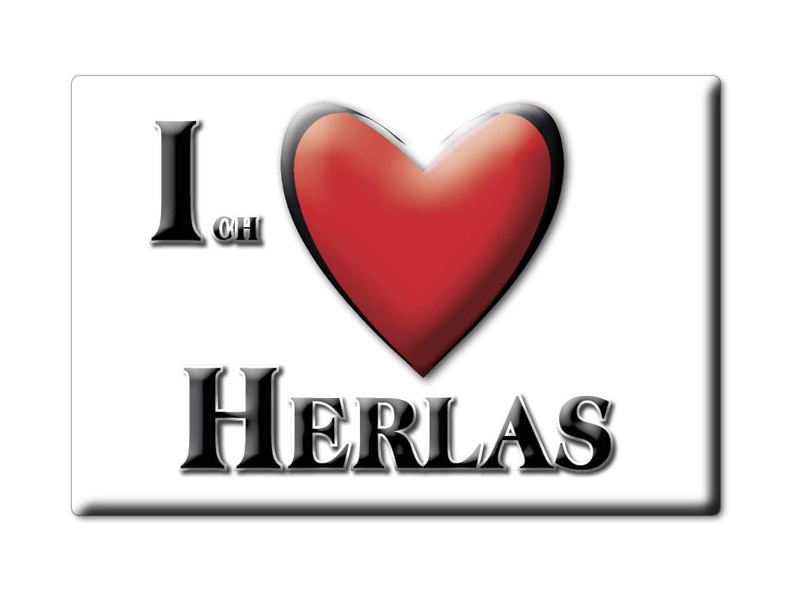 Enjoymagnets HERLAS (BY) FRIDGE MAGNET GERMANY BAYERN SOUVENIR I LOVE GIFT PRESENT