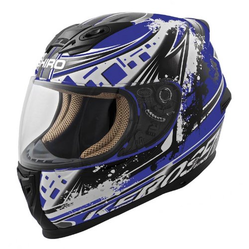 SHIRO SH-821 KEROSENE FULL HELMET BLUE SIZE M