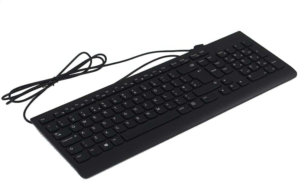 Goldfinch Wired Keyboard for Desktop and Laptop Arabic Letters Compatible with Mac windows ipad and Android Black