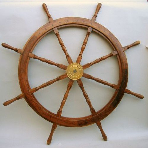 Plutus Brands Constanta Pirate Ship Wheel, Tremendous And Terrific Home Embellishment