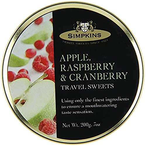 Simpkins Apple, Raspberry & Cranberry Drop Hard Candy200g