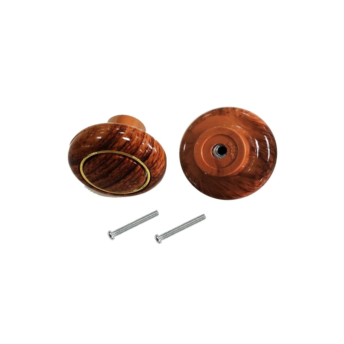 Biella™ Natural Wooden Style ABS Cabinet Pulls Knob - Mushroom Shape Pulls for Home Office Kitchen Cupboard Wardrobe DIY (Pack of 2)