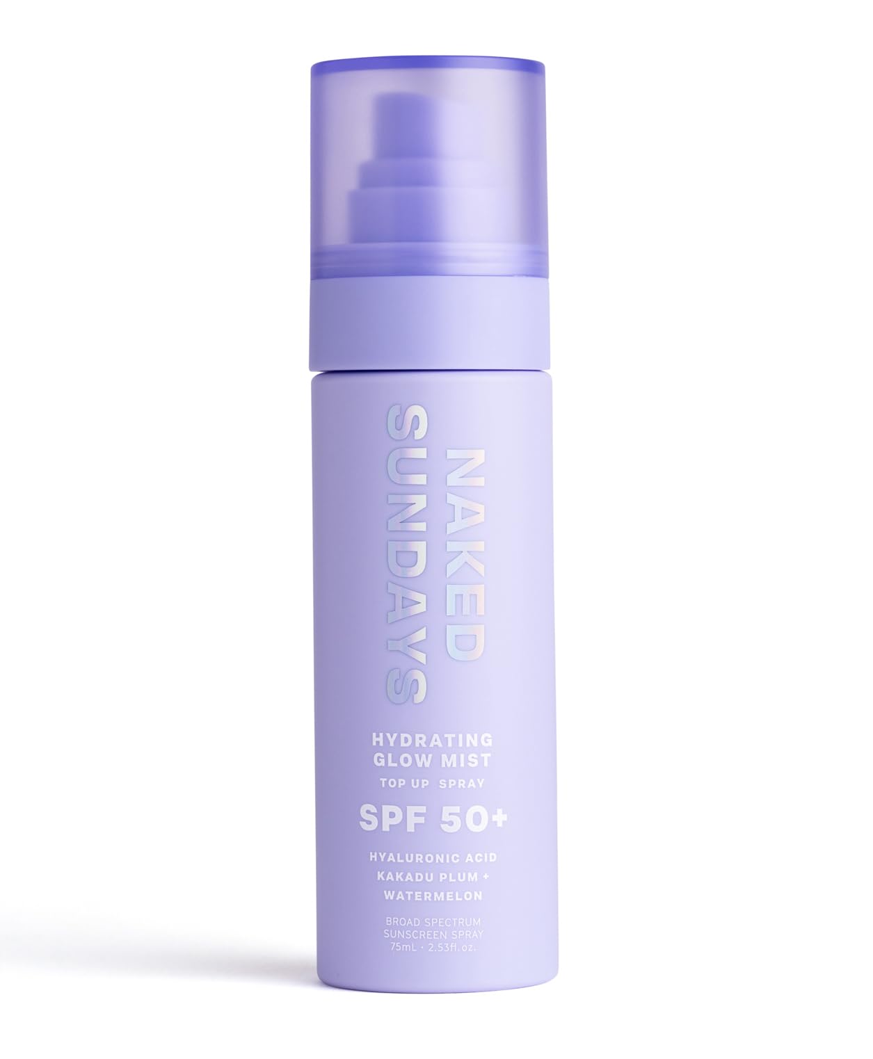 Naked Sundays SPF50+ Hydrating Glow Mist 75ml - Daily Face Sunscreen Spray, SPF Face Spray, Sunscreen Spray for Face, Face Mist Sunscreen