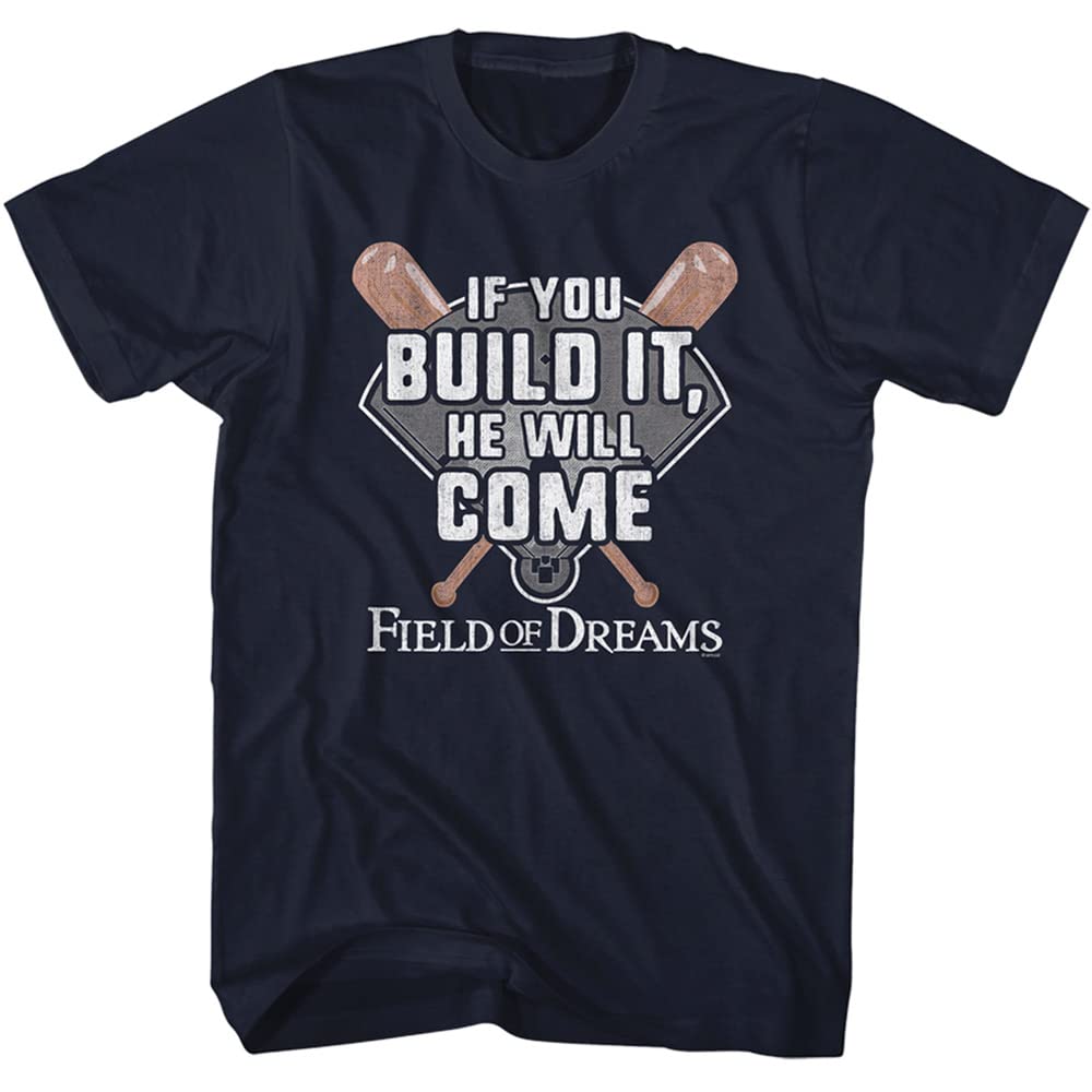 American Classics Field of Dreams 80s Movie If You Build It They Will Come Adult Short Sleeve T-Shirts