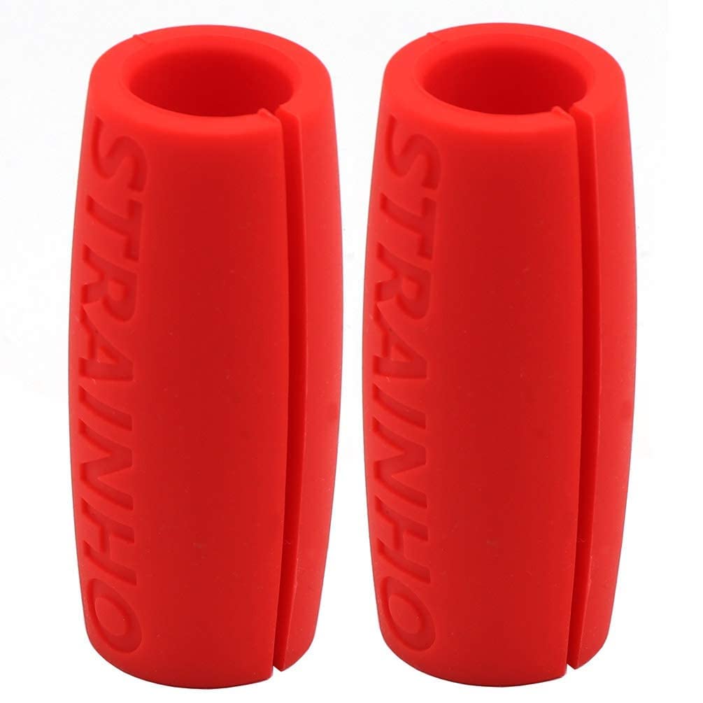 Barbell Grips Weight Bars Grips Dumbbell Grips Triceps Forearm Training Weight Lifting Grips Silicone Grips