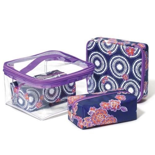 AvonCrazy For Quilted 4 Piece Cosmetic Bag