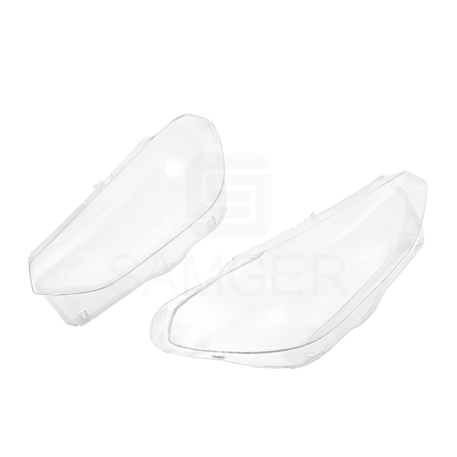 Samger 2Pcs Left Right Side Headlight Headlamp Lense Clear Lens Cover Replacement for BMW X3 X4 G01 G02 G08 2018-2021