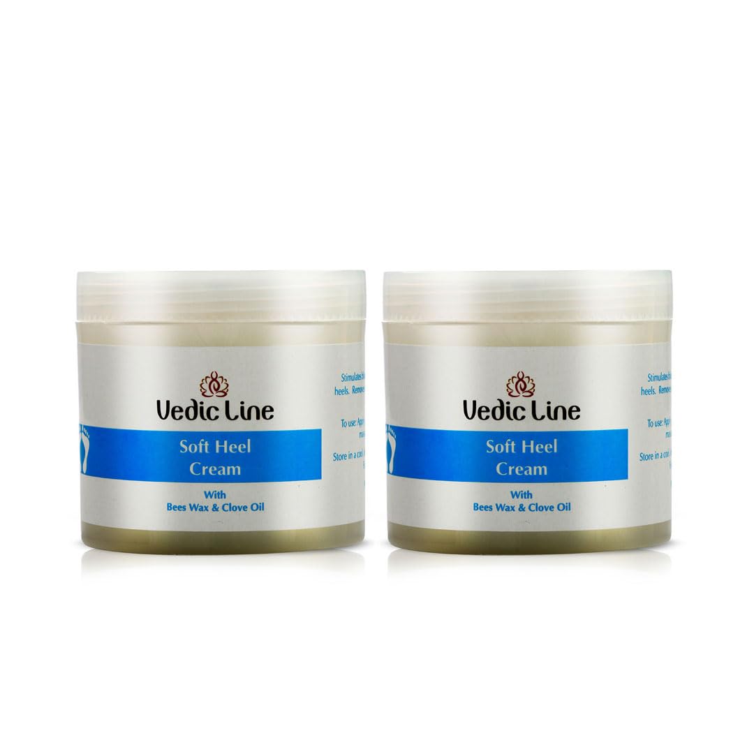 Vedic Line Combo Soft Heel Cream, Moisturizes And Soothes Feet With Neem Oil, Clove Oil And Amla Extract, Valentine Gifts, Pack Of 2, (100 * 2) Ml