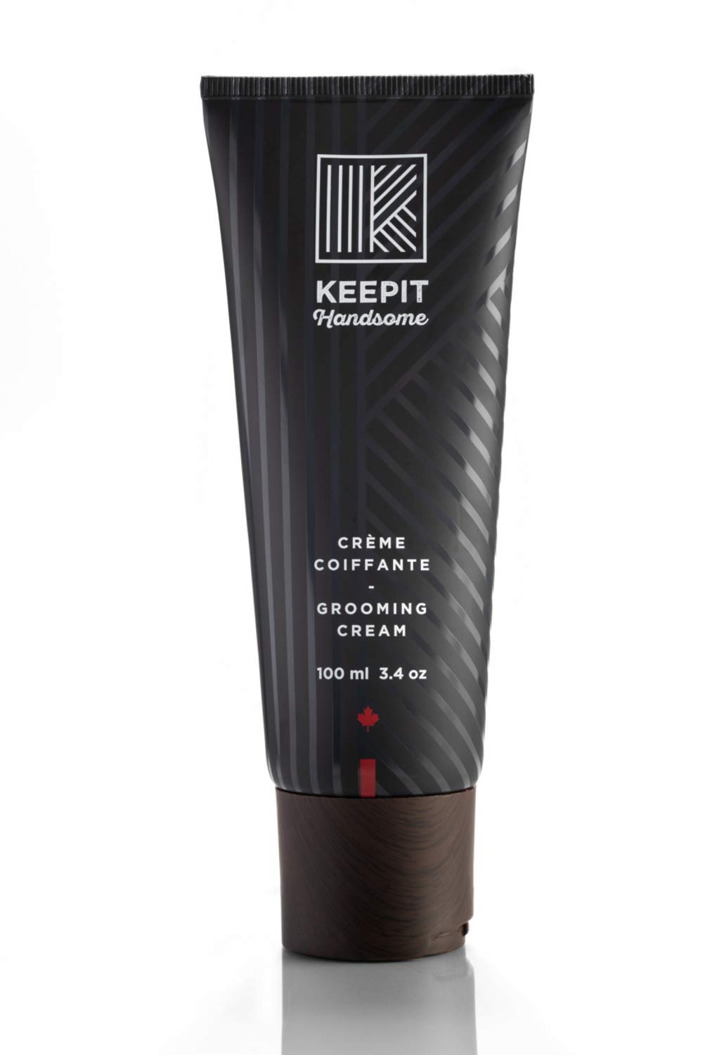 KEEPIT HANDSOME Grooming Cream, Subtle Control, Texture and Definition, Travel Size, 3.4 oz (100 ml)