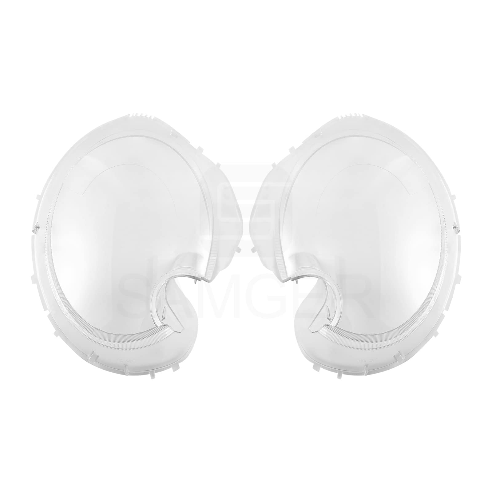 Samger 2Pcs Left Right Side Headlight Headlamp Lense Clear Lens Cover Replacement for BMW Mini R56 Cooper Hatchback 2009-2013