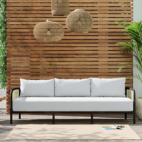 Modway Hanalei Outdoor Patio Sofa in Ivory White