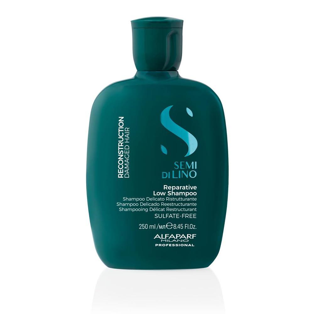 Alfaparf Milano professional Absolute Repairs Shampoo For Damaged Hair, Repairs Bond - Safe on Color Treated Hair - Hairfall Repair Shampoo|Absolute, Extenso, Sulfate, Paraben and Paraffin Free (250ML)