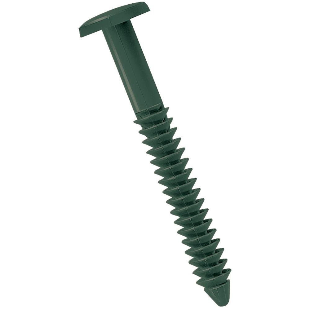 MidAmerica Forest Green 3" Shutter Lok Peg Fasteners 60 Pack Spikes Longer and Stronger