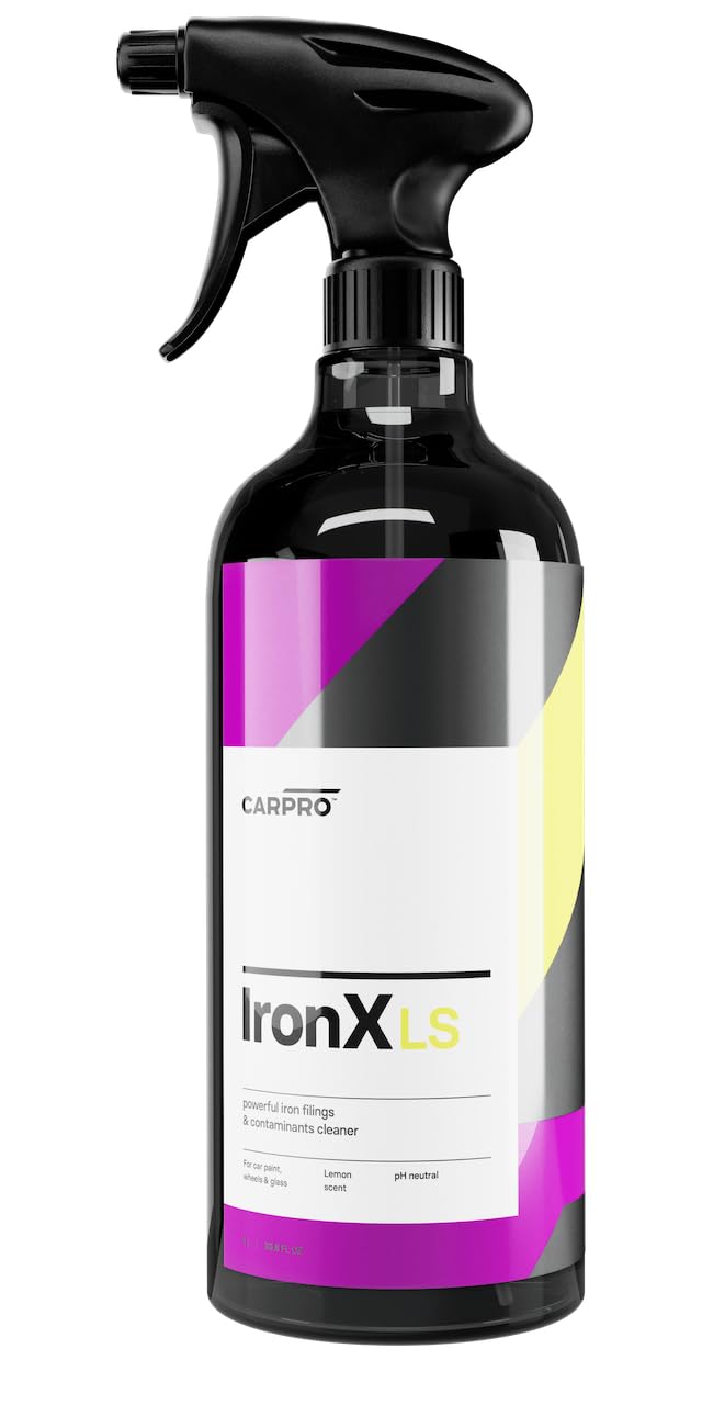 CARPROIronX Iron Remover: Lemon Scent - Stops Rust Spots and Pre-Mature Failure of the Clear Coat, Iron Contaminant Removal - Liter with Sprayer (34oz)