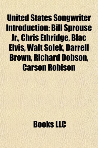 United States Songwriter Introduction: Bill Sprouse Jr., Darrell Brown, Chris Ethridge, Blac Elvis, Walt Solek, Richard Dobson, Jason Suecof