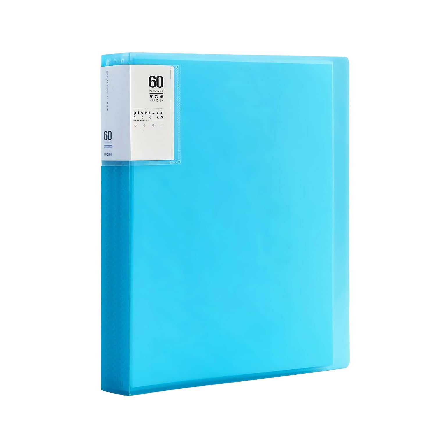 M&G 60 Pocket Binder with Plastic Sleeves 9.2x12, A4 Portfolio Folder with Clear Sheet Protectors, Art Presentation Book, Display 120 Pages, Document Paper Organizer for Artwork, Office(Blue)