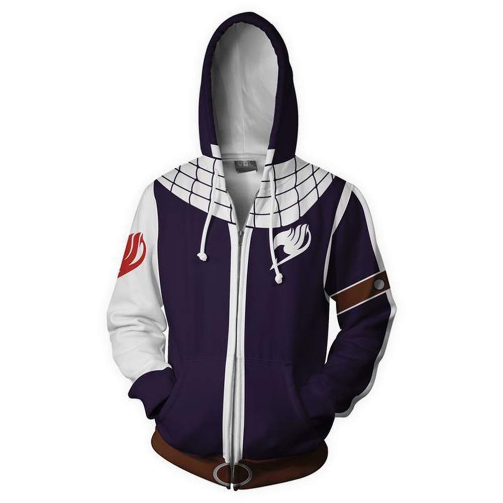 Fairy Tail Anime Unisex Coat (Purple, L)