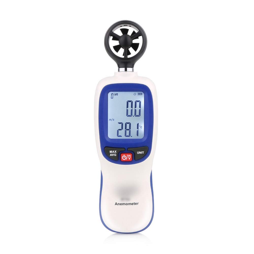 Xuxiaojuanye Portable Digital Anemometer Hand-held Wind Speed Anemometer (Color : As picture)