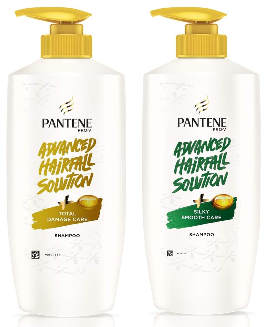 Pantene Advanced Hairfall Solution, Damage & Silky Smooth Care Shampoo, 1.3Litre, With ProVitamins to reduce hairfall