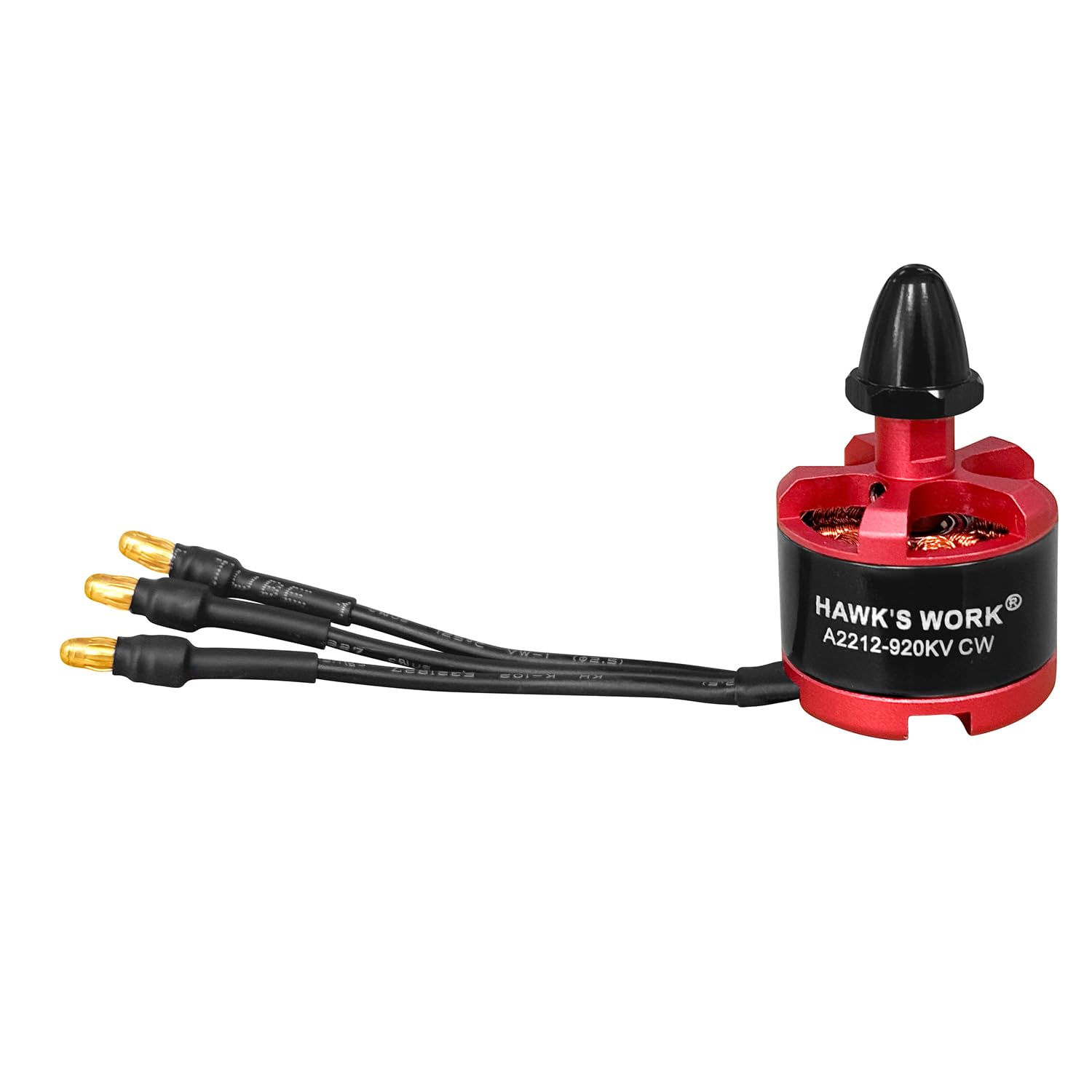 HAWK'S WORK A2212 Brushless Motor, 920KV Motor with 3.5mm Plugs Upgrade Accessories for RC Plane & Drone (CW*1)