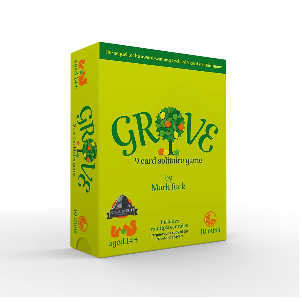 Grove: A 9 Card Solitaire Game (Grow Your Fruit Grove with The Help, or hindrance, of a Cheeky Squirrel )