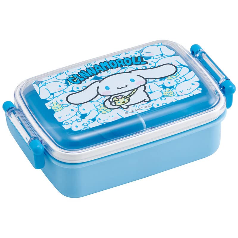 Cinnamoroll Bento Lunch Box (15oz) - Cute Lunch Carrier with Secure 2-Point Locking Lid - Authentic Japanese Design - Durable, Microwave and Dishwasher Safe - Friends