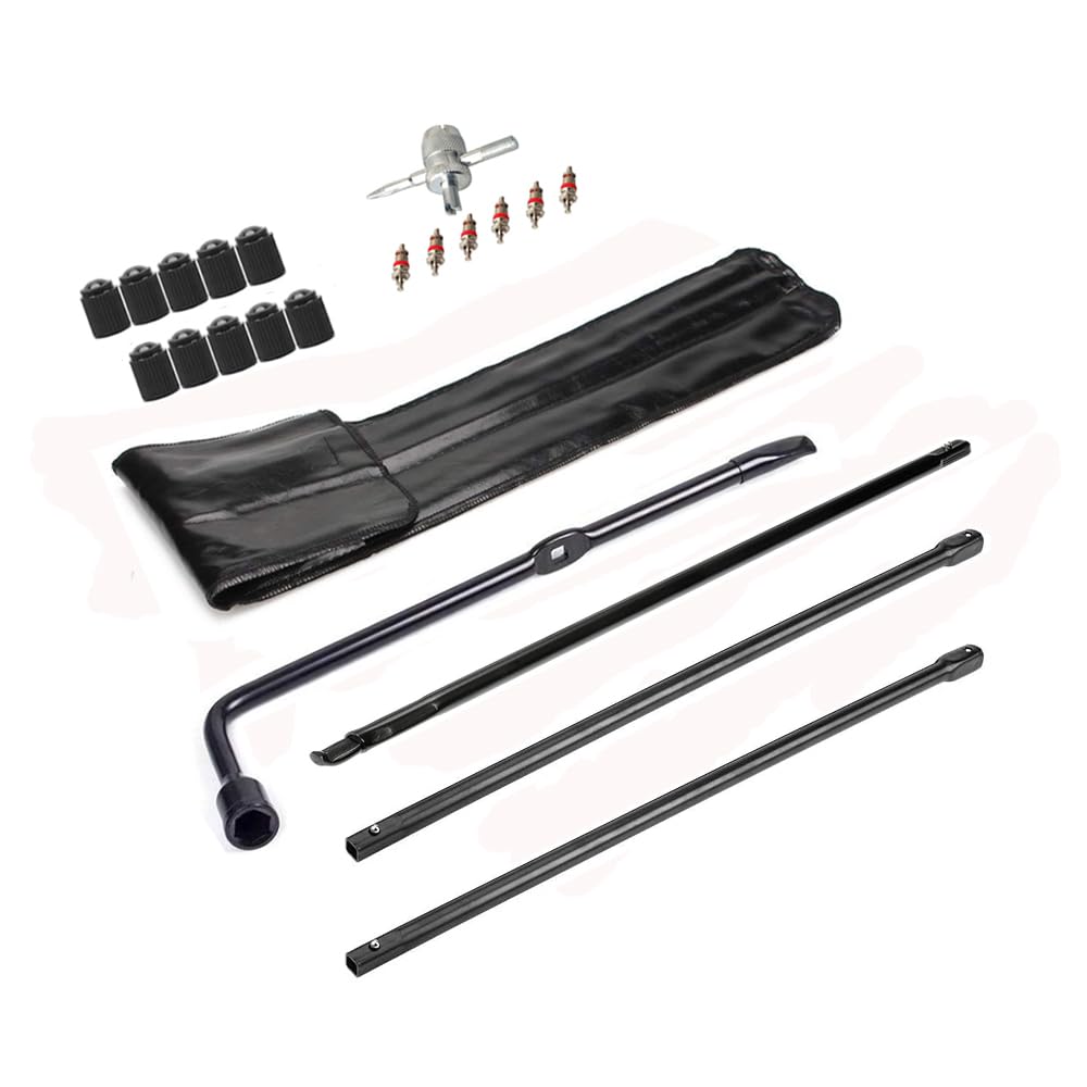 Dr.Roc Spare Tire Tool Kit Spare Tire Repair Tool Spare tire Wheel Lug Wrench Compatible with Ford F-250 Super Duty F-350 Super Duty F-450 Super Duty F-550 Super Duty 2008 to 2016 Spare Tire Kit