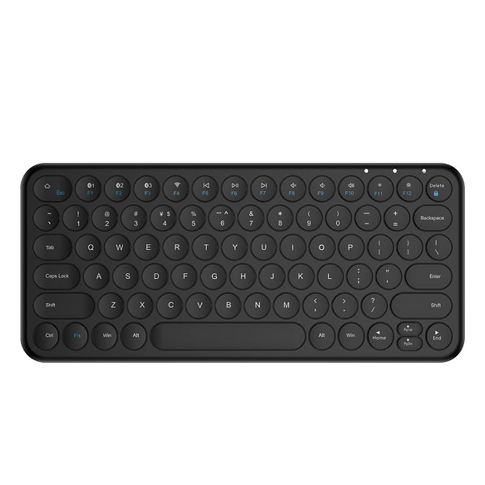 SEEKEN Mini Portable Bluetooth Keyboard - Black | Multi-Device Pairing | Premium Design | .