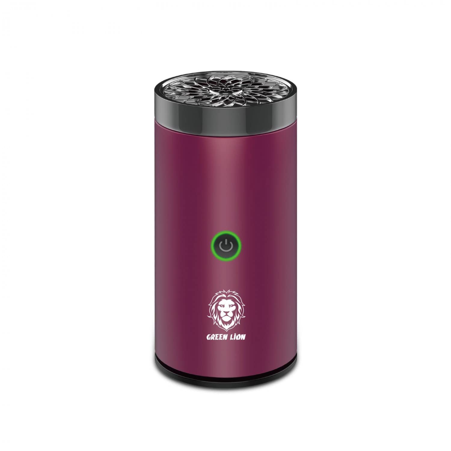 Green Lion Smart Mini Bakhour Rechargeable Electric Car Incense Burner | Aroma Diffuser | Portable Bakhoor Oud USB Type | Fragrance | Air Freshener for Car & Home (Red)