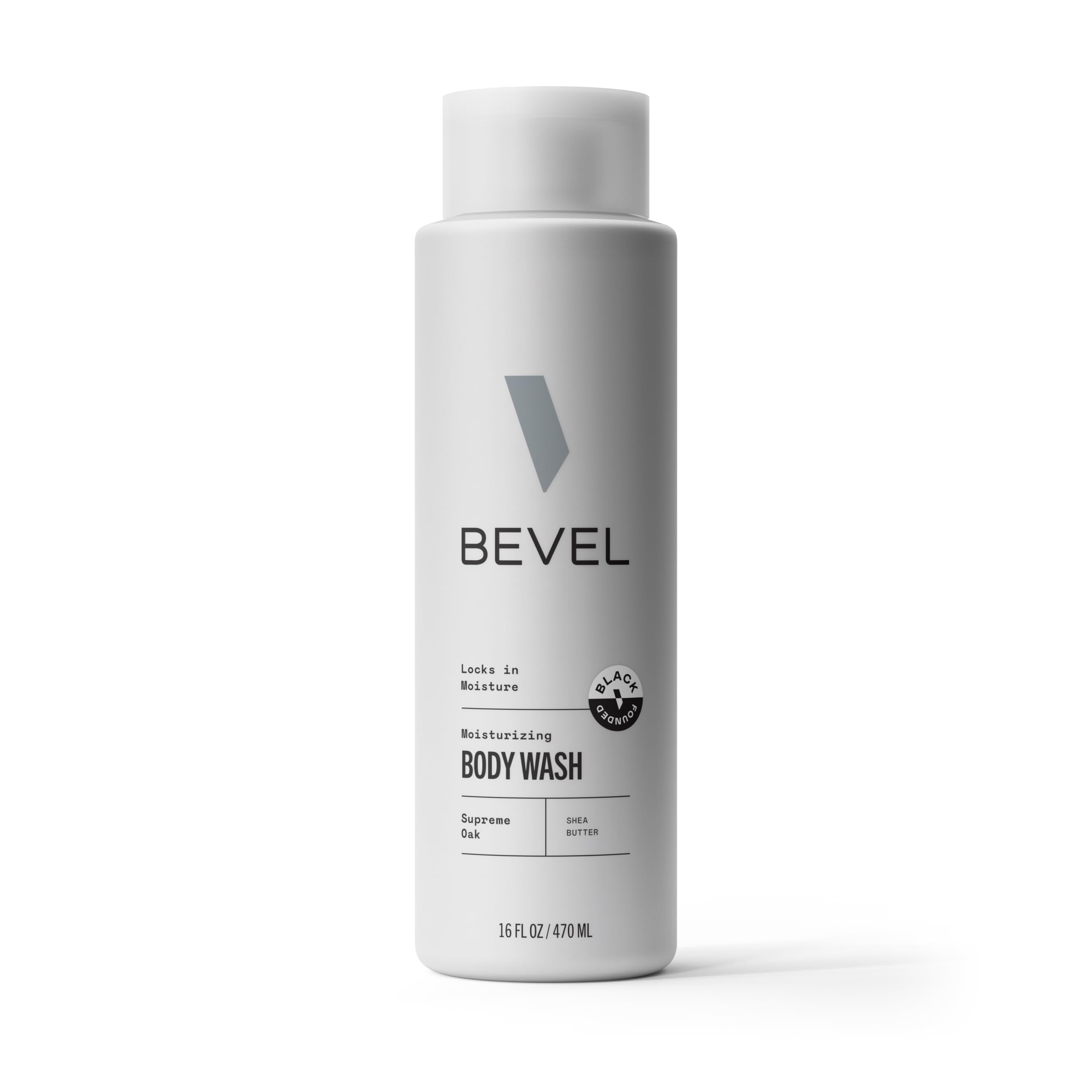 Bevel Moisturizing Body Wash for Men - Supreme Oak Scent with Shea Butter, Vitamin B, and Coconut Oil, 16 Oz (Packaging May Vary)