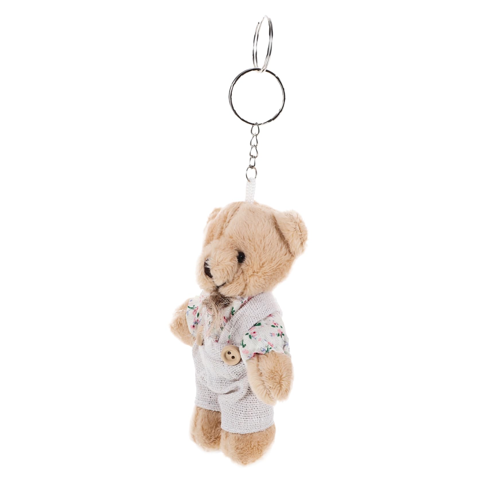 SHERCHPRY 6 Pcs Bear Backpack Pendant Mini Bear Keychain Plush Key Holder Keychains Key Ring Key Fob Doll Hanging Pendant Teddiursa Plush Bag Pendent Hanging Bear Doll Super Soft Short Plush