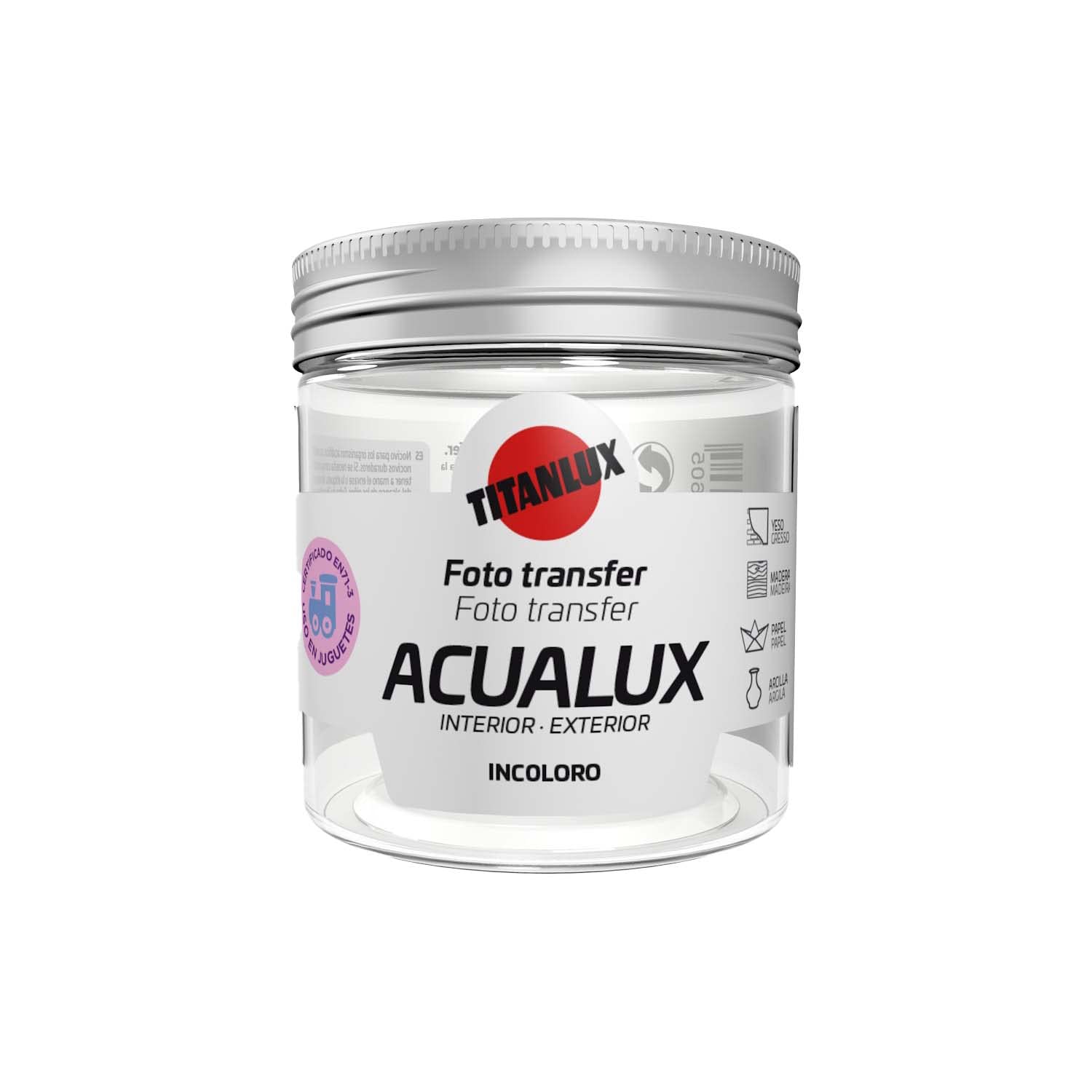 TITANLUXAQUALUX Photo Varnish Transfer Water for Photocopy Transfer Colourless 75 ml