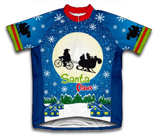 Scudopro E.T. Santa Claus Short Sleeve Cycling Jersey For Men - Size 4Xl