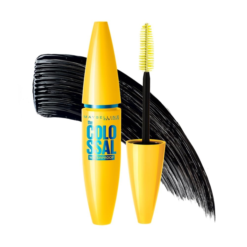 MAYBELLINEVolum' Express Colossal Washable Mascara Makeup, Volumizing, Glam Black, 1 Count