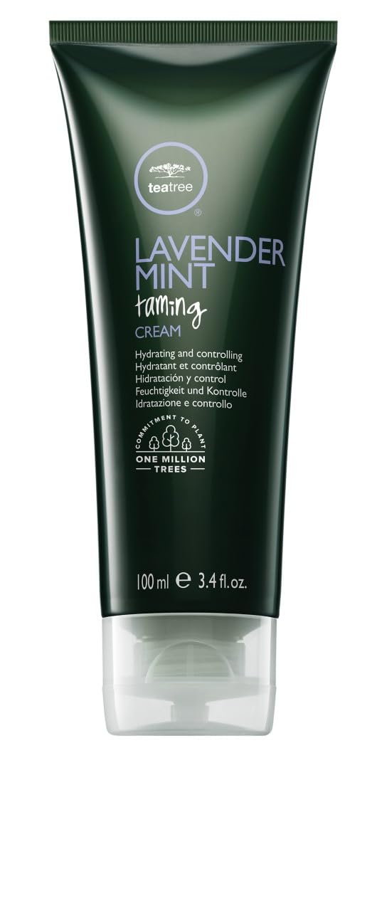 Tea TreeLavender Mint Taming Cream, Rich Hair Styling Cream, For Coarse, Curly + Dry Hair, 3.4 fl. oz.