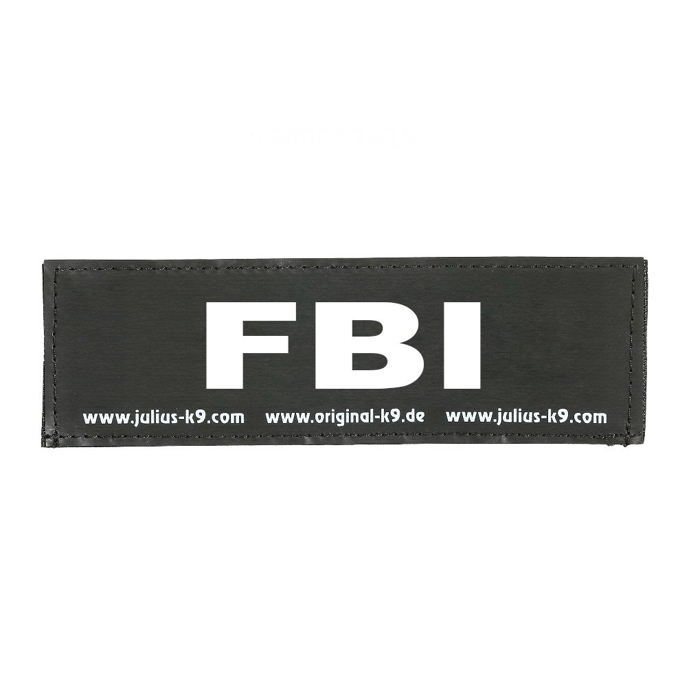 Interchangeable Patches, 1 pair, FBI, Size: Small, Black