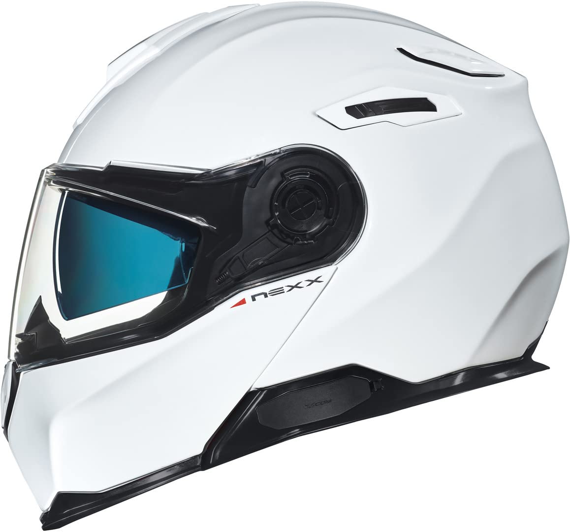 NEXX X.Vilitur Plain White Modular Motorcycle Helmet (M)