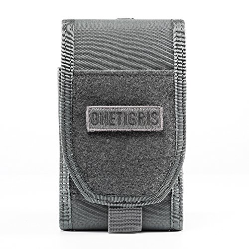 OneTigris Large Smartphone Pouch for 5.5  6.1  Phone with Slim Survivor Case (Grey)