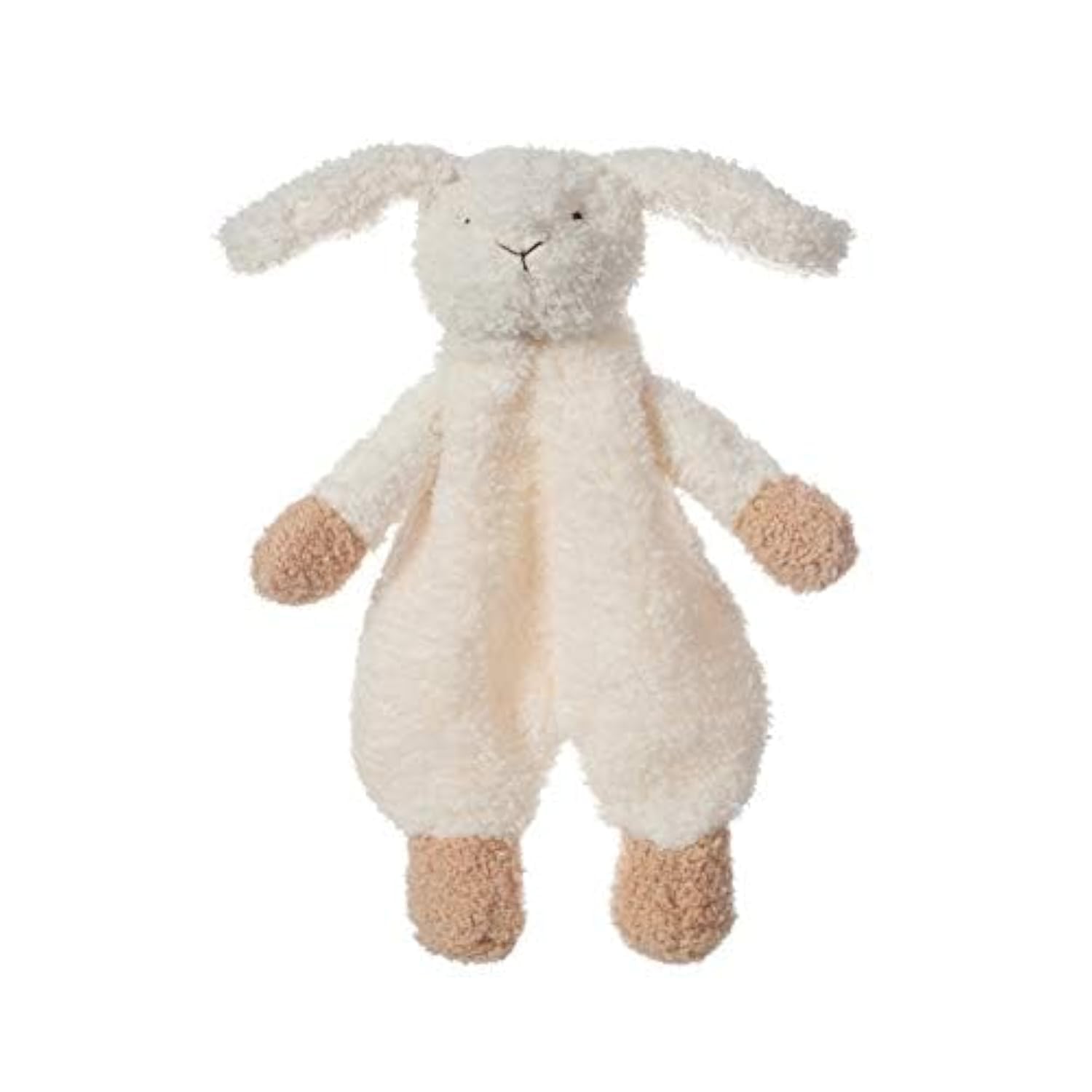 Apricot Lamb Stuffed Animals Security Blanket White Bunny Rabbit Infant Nursery Character Blanket Luxury Snuggler Plush(White Bunny, 10 Inches)