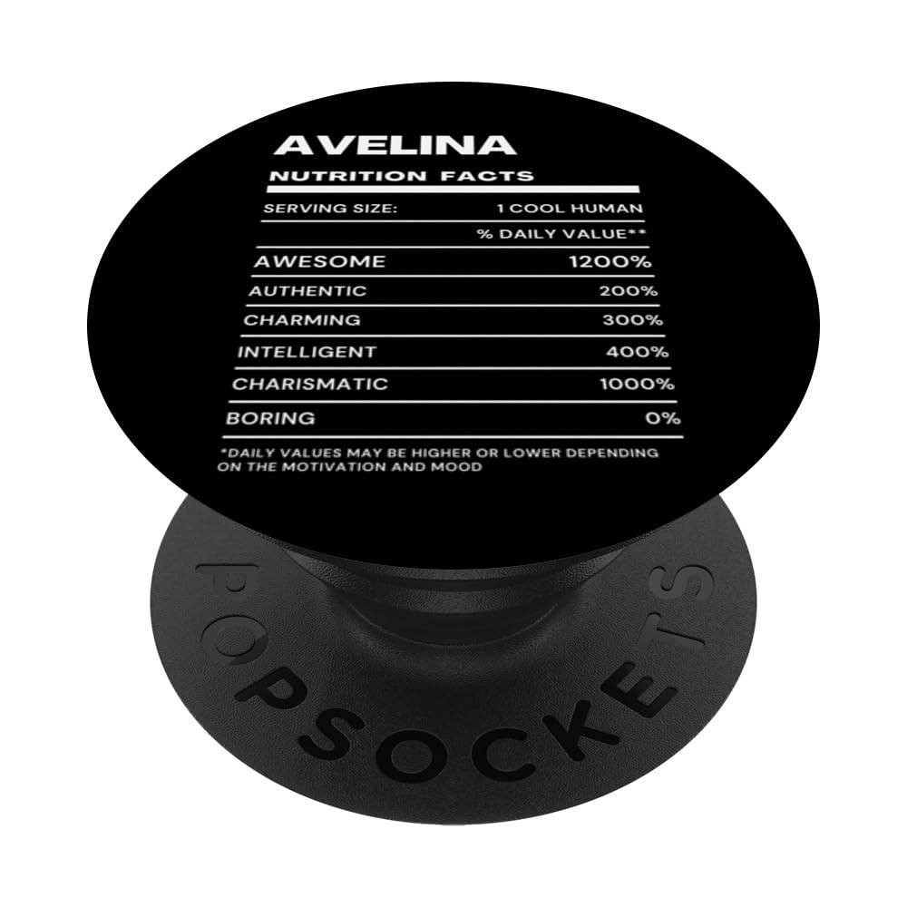 Avelina Nutrition Facts Name Funny PopSockets Adhesive PopGrip