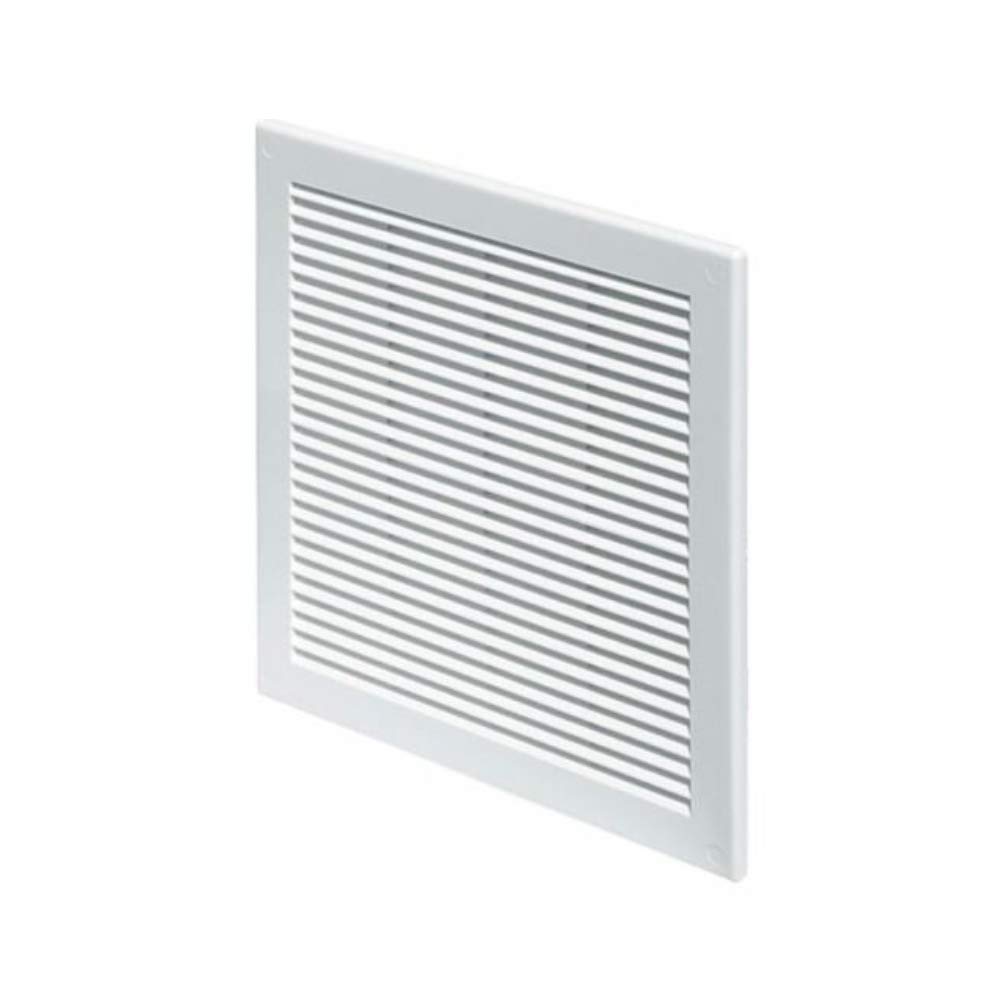 White Air Vent Grille 150mm x 150mm 6'' x 6 inch Louvre Flat Ventilation Cover