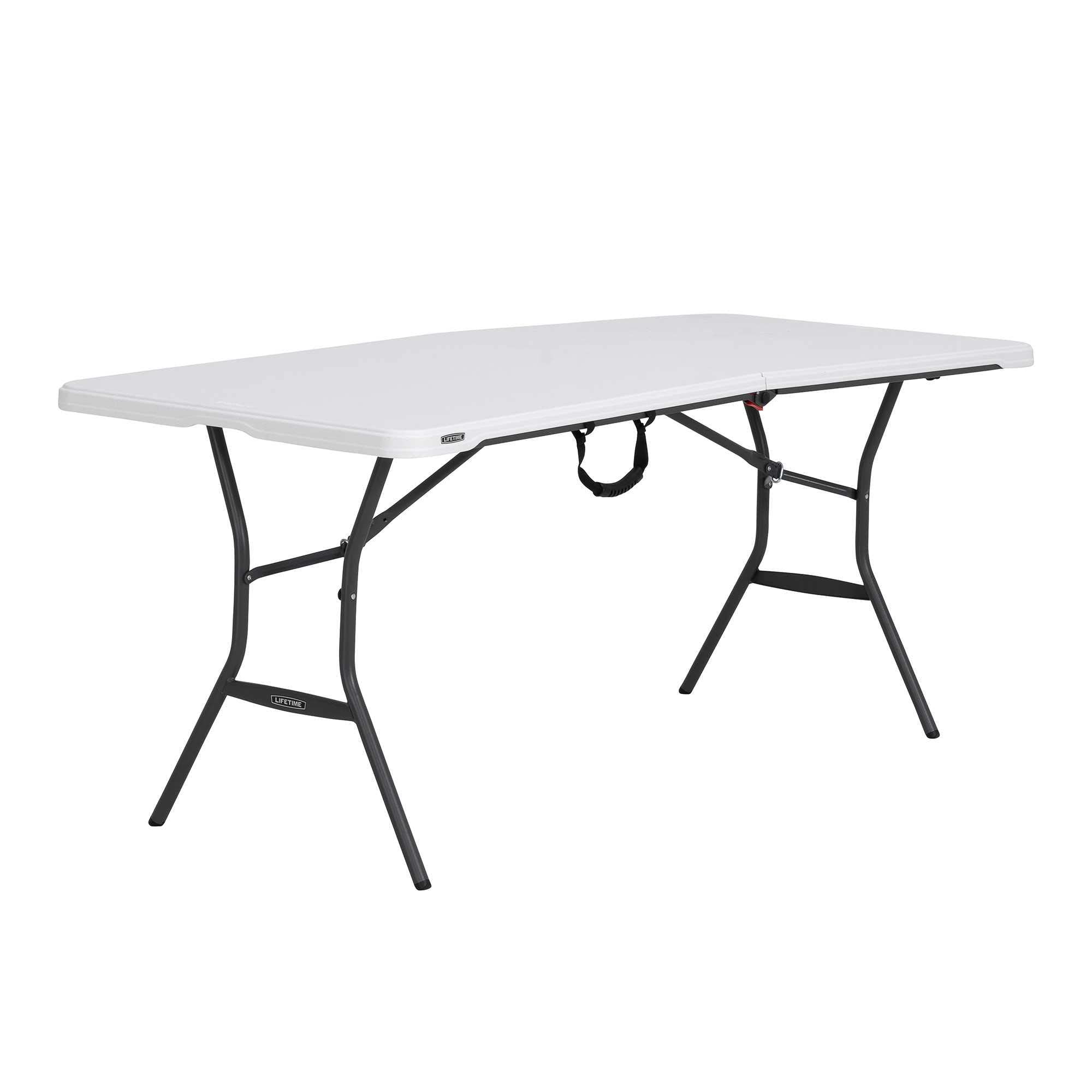 Lifetime6-Foot Fold in Half Table, Light Commercial, White Granite