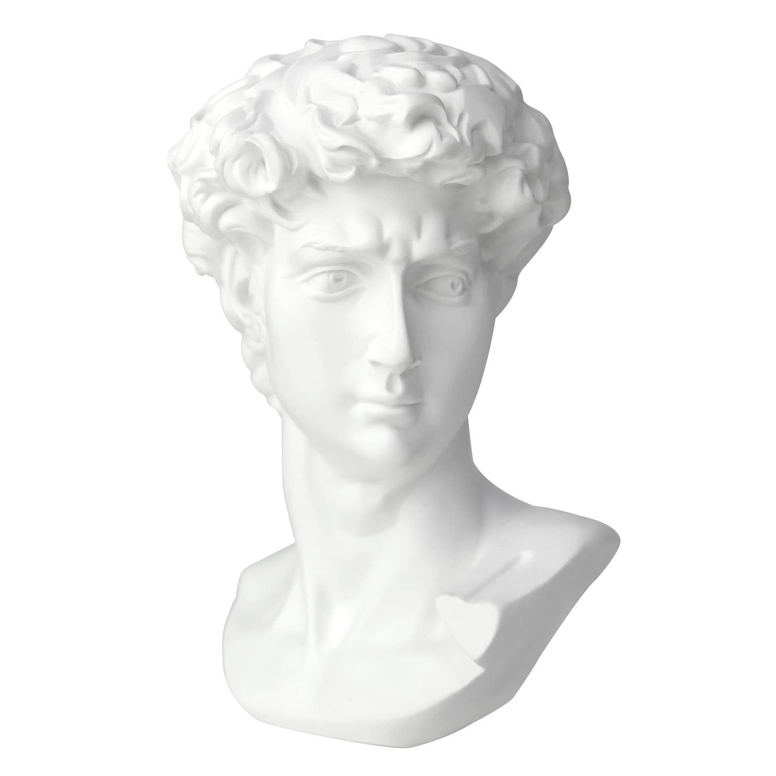 Norrclp 11in Greek Statue of David, Classic Roman Bust Greek Mythology Sculpture for Home Decor